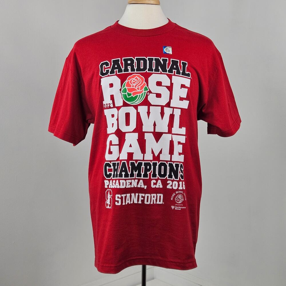 Rose Bowl Stanford University Cardinals 2016 Men's Commerative‎ T-Shirt | Large